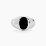 Chevali&egrave;re Amaurie Argent Blanc Onyx - Bijoux fantaisie Homme | Marc Orian