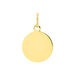 Pendentif Ange Rond Cisele Or Jaune - Médailles et médaillons Famille | Marc Orian