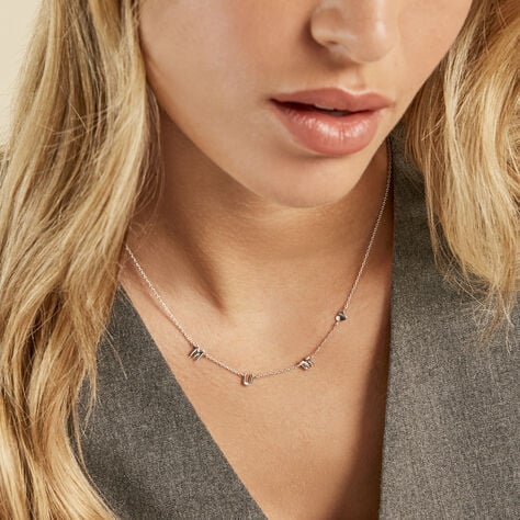 Collier Cœur D'amour Argent Blanc - Colliers  | Marc Orian