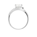 Bague Melisse Argent Blanc Oxyde De Zirconium - Solitaires Femme | Marc Orian