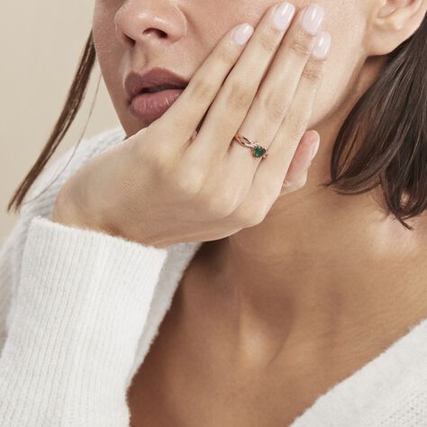 Bague Argent Rose Avalon Oxyde De Zirconium - Bagues Solitaire Femme | Marc Orian