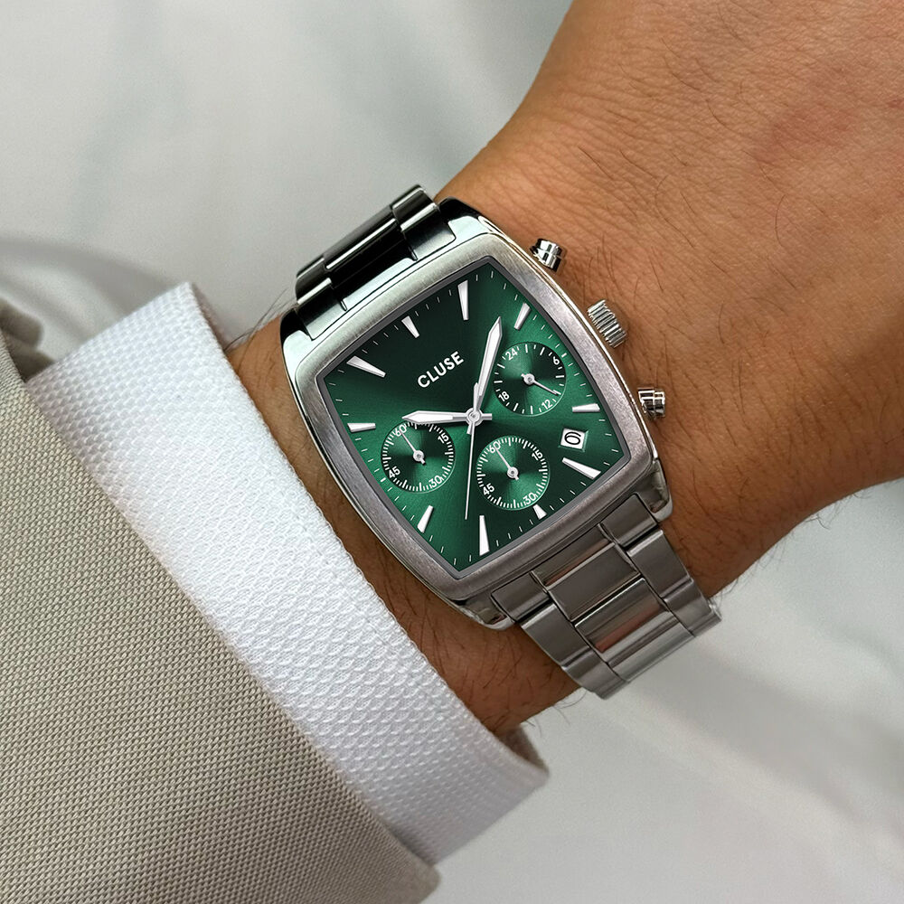 Montre Cluse Quartaut Chrono Vert - Montres étanches Homme | Marc Orian