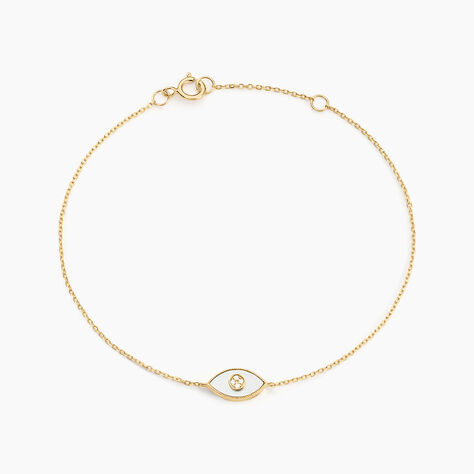 Bracelet Matiasma Or Jaune Nacre Diamant - Bracelets chaînes Femme | Marc Orian