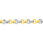 Bracelet Jodie Maille Jaseron Godronne Or Bicolore - Bracelets mailles Femme | Marc Orian