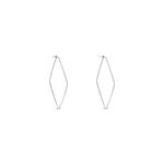 Cr&eacute;oles Ursula Argent Blanc - Cr&eacute;oles Femme | Marc Orian