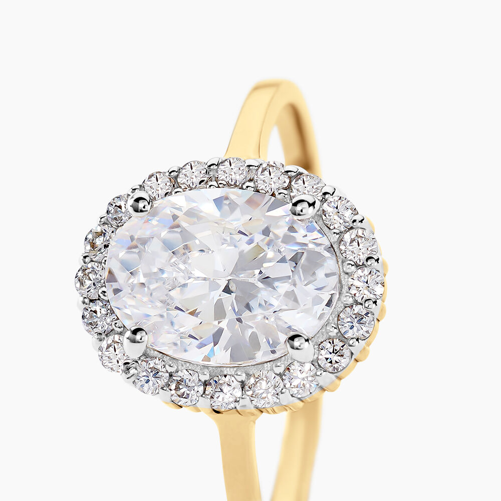 Bague Solitaire Cillie Or Jaune Oxyde De Zirconium - Solitaires Femme | Marc Orian