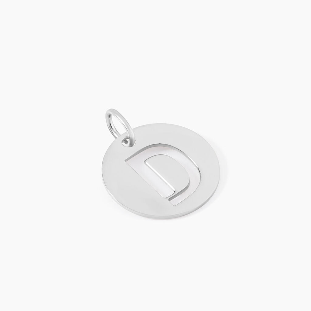 Pendentif Elio D Argent Blanc - Bijoux fantaisie Famille | Marc Orian