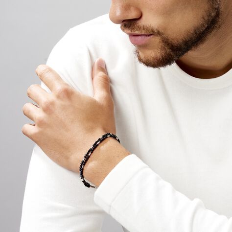 Bracelet Acier Blanc Augusto Agate - Bracelets chaînes Homme | Marc Orian
