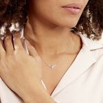 Collier Marlene Or Blanc Topaze Et Oxyde De Zirconium - Colliers avec pierres Femme | Marc Orian