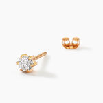 Boucles D'oreilles Puces Yl&eacute;na Plaqu&eacute; Or Jaune Oxyde De Zirconium - Puces Femme | Marc Orian