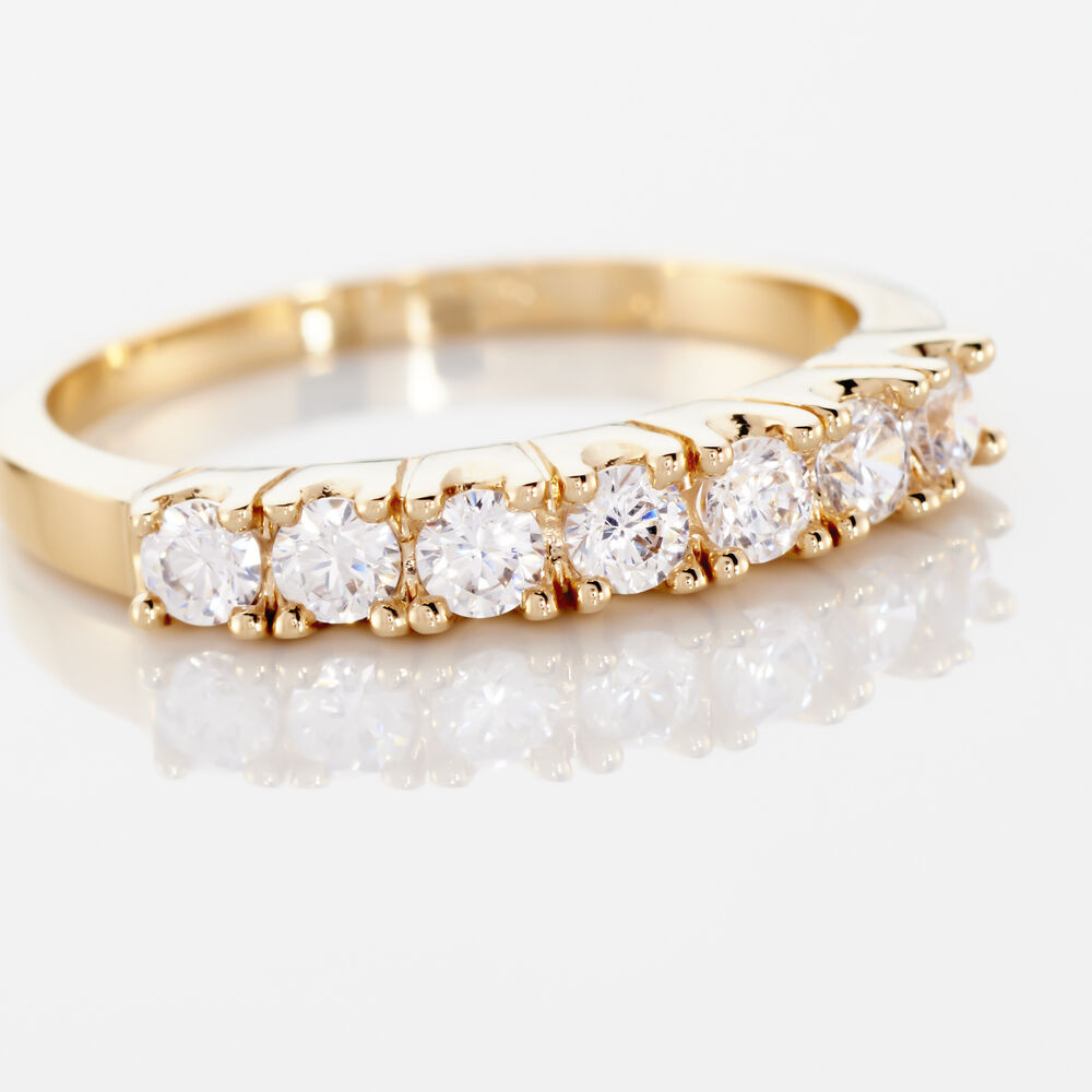 Bague Isee Plaqué Or Jaune Oxyde De Zirconium - Bagues avec pierre Femme | Marc Orian