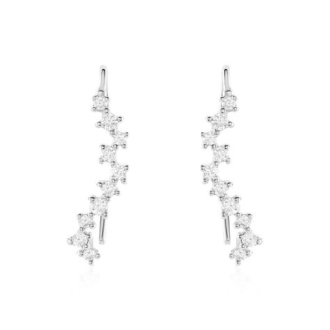 Bijoux D'oreilles Brandi Argent Rhodié Oxyde De Zirconium - Piercings d'oreilles Femme | Marc Orian
