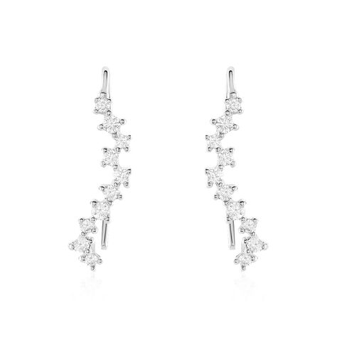 Bijoux D'oreilles Brandi Argent Rhodié Oxyde De Zirconium - Boucles d'oreilles Ear cuffs Femme | Marc Orian