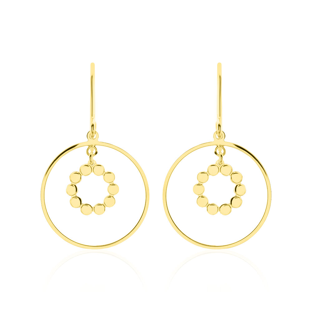 Boucles D'oreilles Pendantes Alisee Or Jaune - Pendantes Femme | Marc Orian