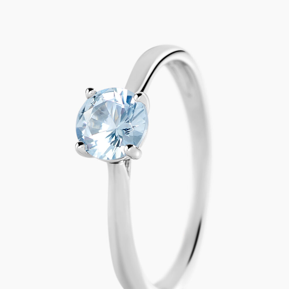 Bague Elyana Argent Blanc Oxyde De Zirconium - Solitaires Femme | Marc Orian