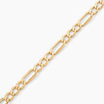 Bracelet Or Jaune Maille Altern&eacute;e - Bracelets mailles Homme | Marc Orian