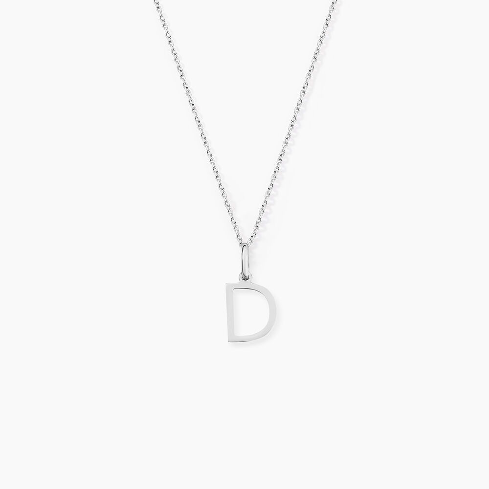 Pendentif Ionia Lettre Or Blanc - Pendentifs Famille | Marc Orian