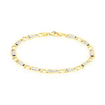 Bracelet Danae Plaquette Or Bicolore - Bracelets mailles Homme | Marc Orian
