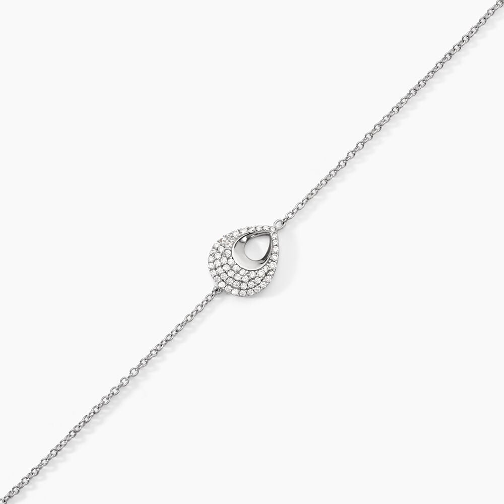 Bracelet Zalia Argent Blanc Oxyde De Zirconium - Bracelets fantaisie Femme | Marc Orian