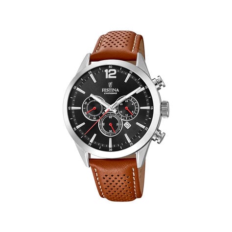 Montre Festina Timeless Chrono 44 Noir - Montres &eacute;tanches Homme | Marc Orian