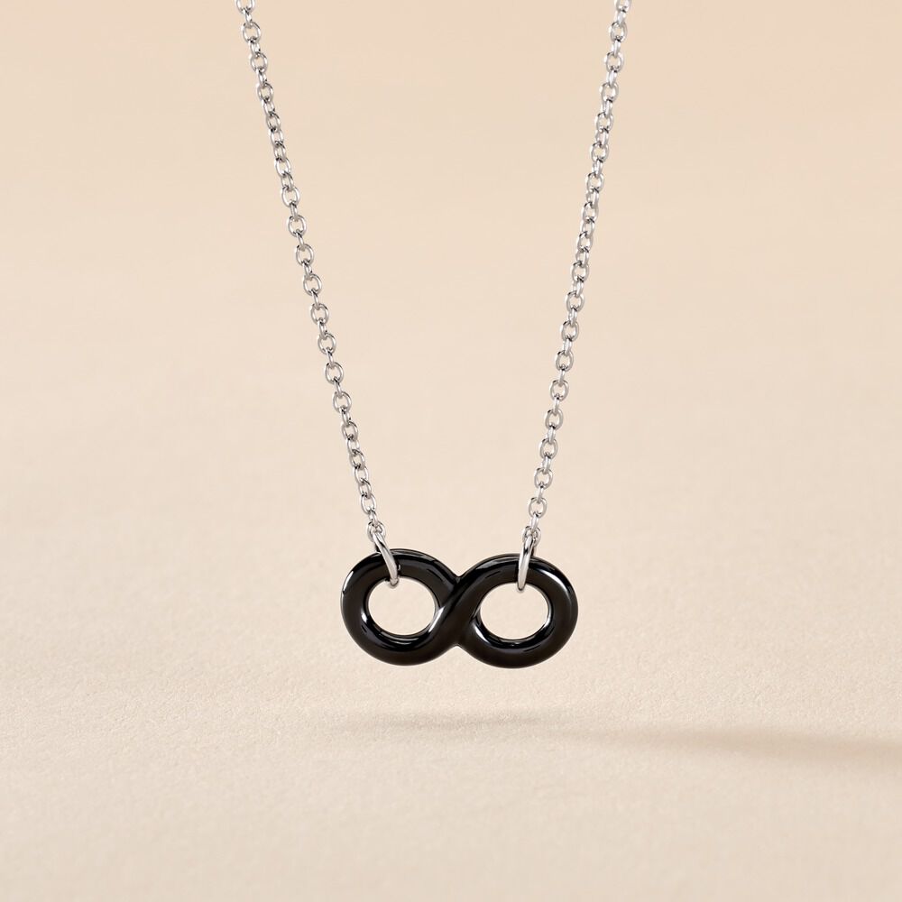 Collier Alicia Argent Blanc Céramique - Colliers avec pierres Femme | Marc Orian