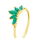 Bague Josslyn Or Jaune Emeraude - Bagues vintage Femme | Marc Orian