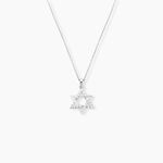 Pendentif Faye Or Blanc Oxyde De Zirconium - Pendentifs Famille | Marc Orian