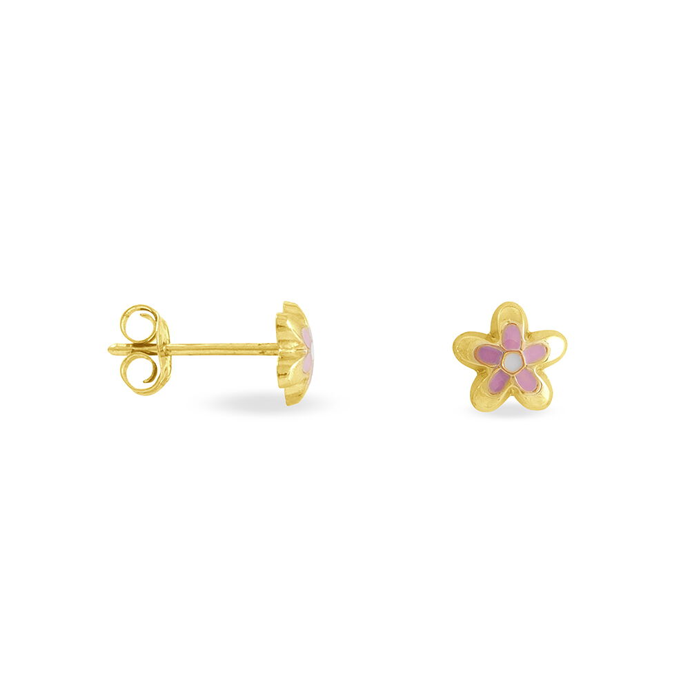 Boucles D'oreilles Puces Tammie Fleur Or Jaune - Puces Enfant | Marc Orian