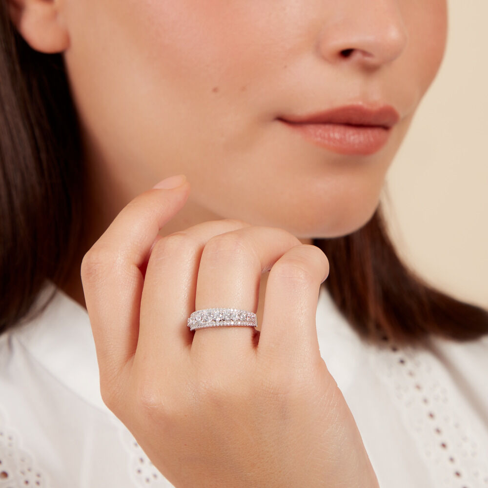 Bague Philomene Argent Blanc Oxyde De Zirconium - Bagues avec pierre Femme | Marc Orian