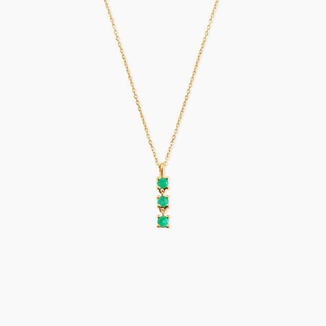 Collier Safiya Or Jaune Emeraude - Colliers avec pierres Femme | Marc Orian