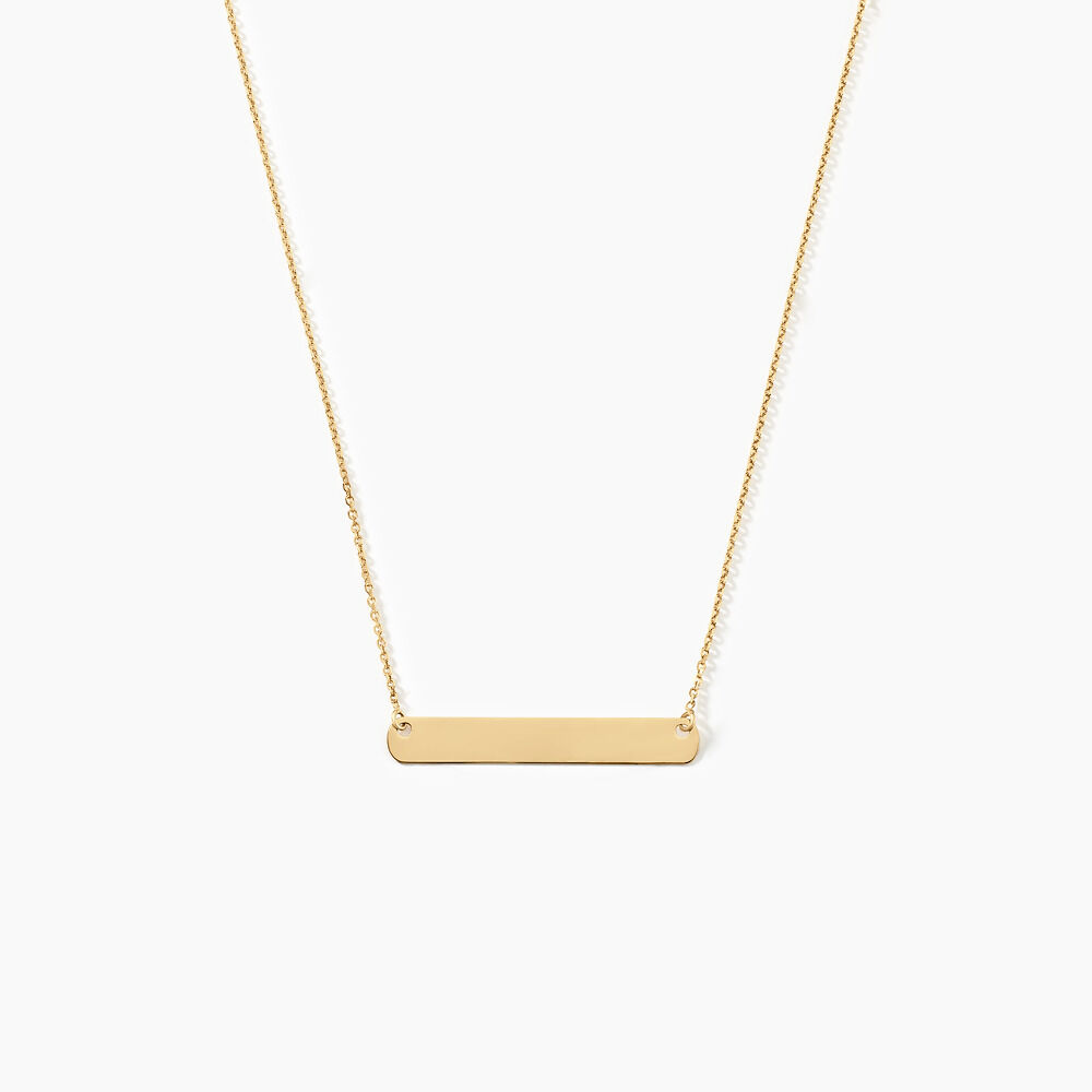 Collier Beavis Or Jaune - Bijoux personnalis&eacute;s Femme | Marc Orian