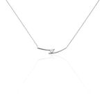 Collier Kane Argent Blanc Oxyde De Zirconium - Colliers avec pierres Femme | Marc Orian