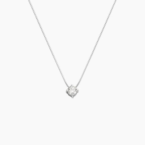 Collier Rio Santa Teresa Argent Blanc Oxyde De Zirconium - Colliers avec pierres Femme | Marc Orian