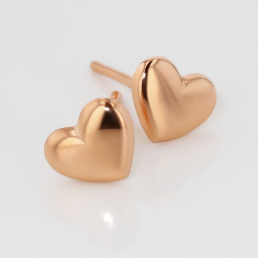 Boucles D'oreilles Puces Lison Or Rose - Clous d'oreilles Enfant | Marc Orian