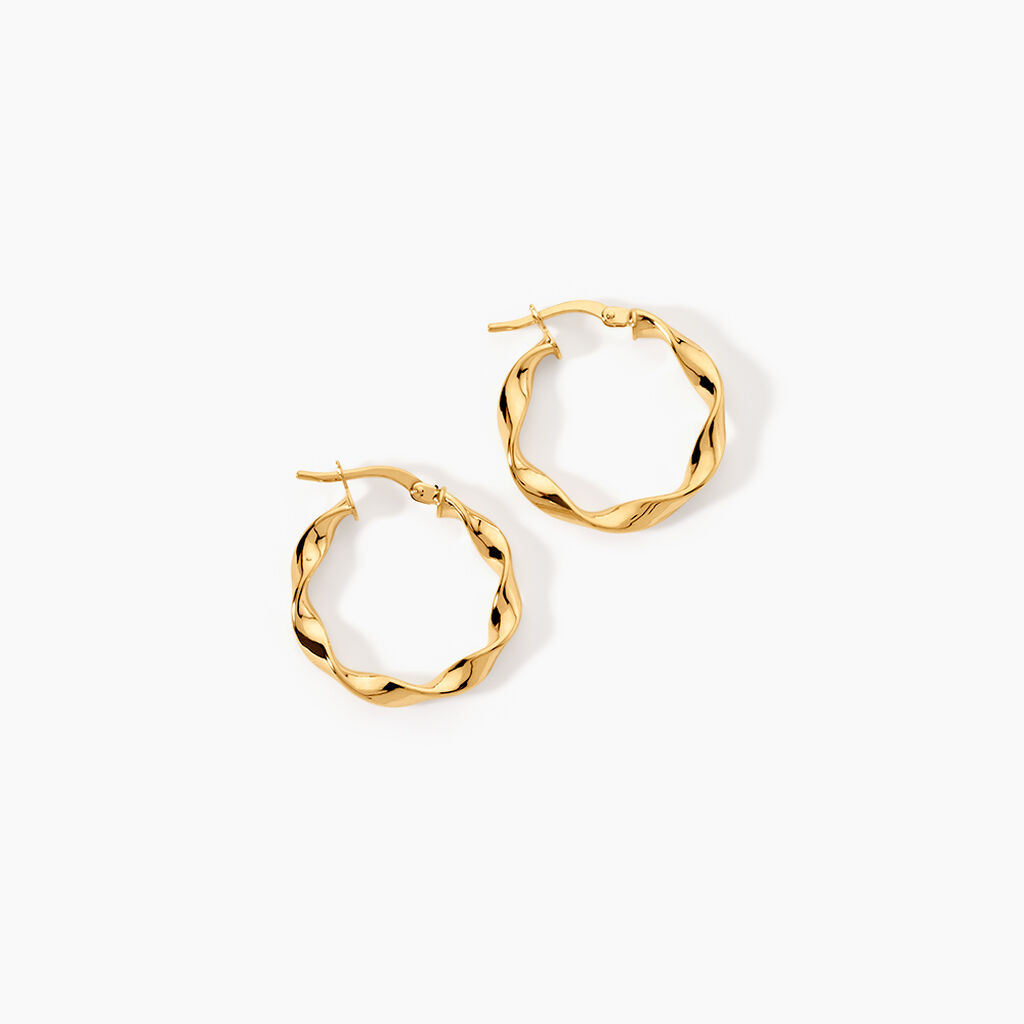 Cr&eacute;oles Falbala Or Jaune - Cr&eacute;oles Femme | Marc Orian