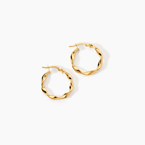 Cr&eacute;oles Falbala Or Jaune - Cr&eacute;oles Femme | Marc Orian