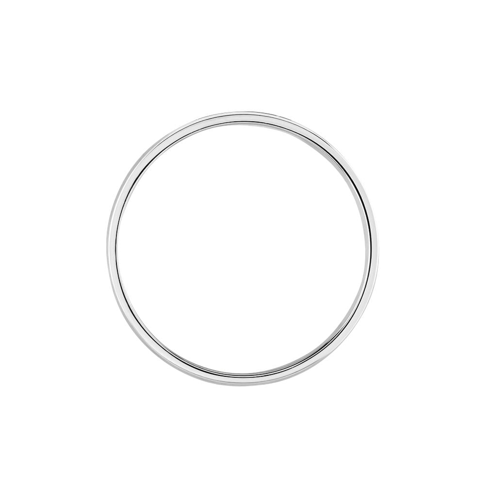 Alliance Artemissia Ruban Plat Or Blanc - Alliances duo Unisex | Marc Orian