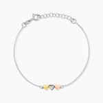 Bracelet Tania Argent Tricolore - Bracelets fantaisie Femme | Marc Orian