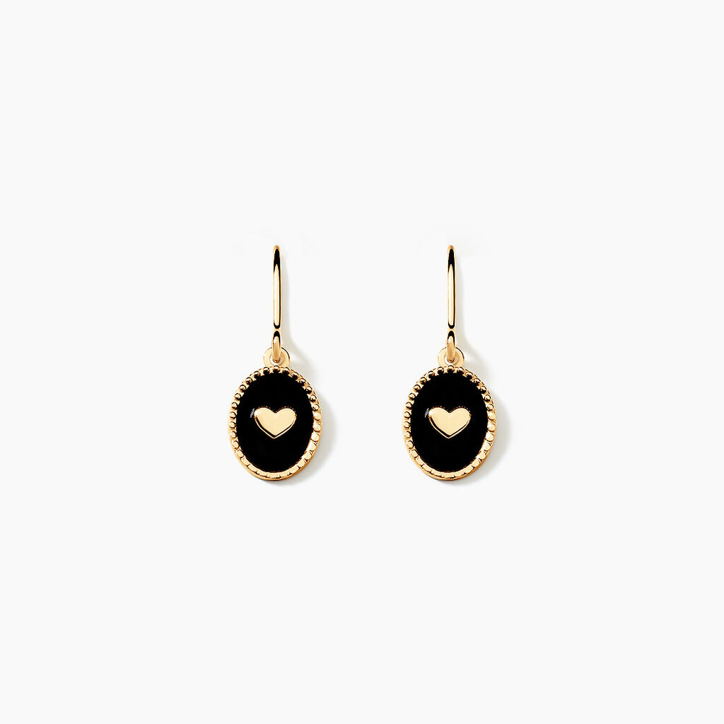 Boucles D'oreilles Puces Black Jack Or Jaune - Puces Femme | Marc Orian
