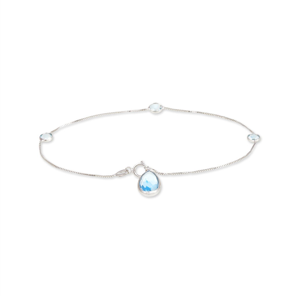 Bracelet Benedict Or Blanc Topaze - Bracelets cha&icirc;nes Femme | Marc Orian