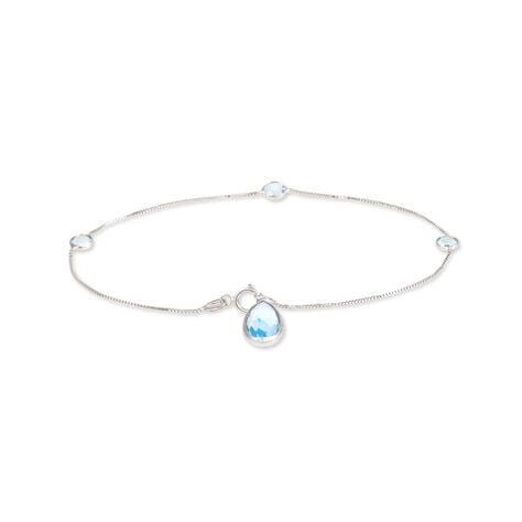 Bracelet Benedict Or Blanc Topaze - Bracelets cha&icirc;nes Femme | Marc Orian