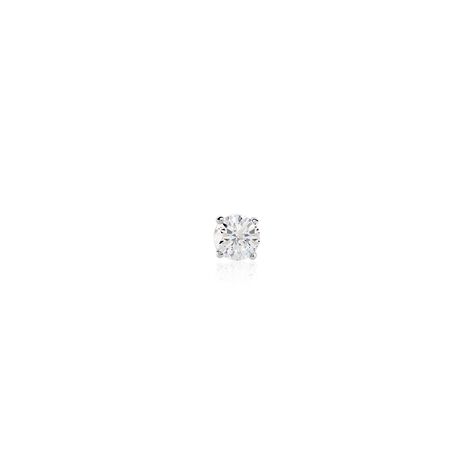 Boucle D'oreille Puce Unitaire Victoria Or Blanc Diamant - Clous d'oreilles Famille | Marc Orian