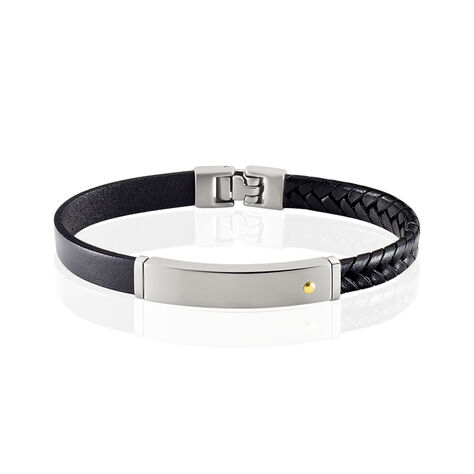 Bracelet Jourdan Vittorio Acier Blanc - Bracelets cuir Homme | Marc Orian
