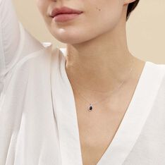 Collier Angelika Or Blanc Saphir Et Diamant - Colliers Femme | Marc Orian