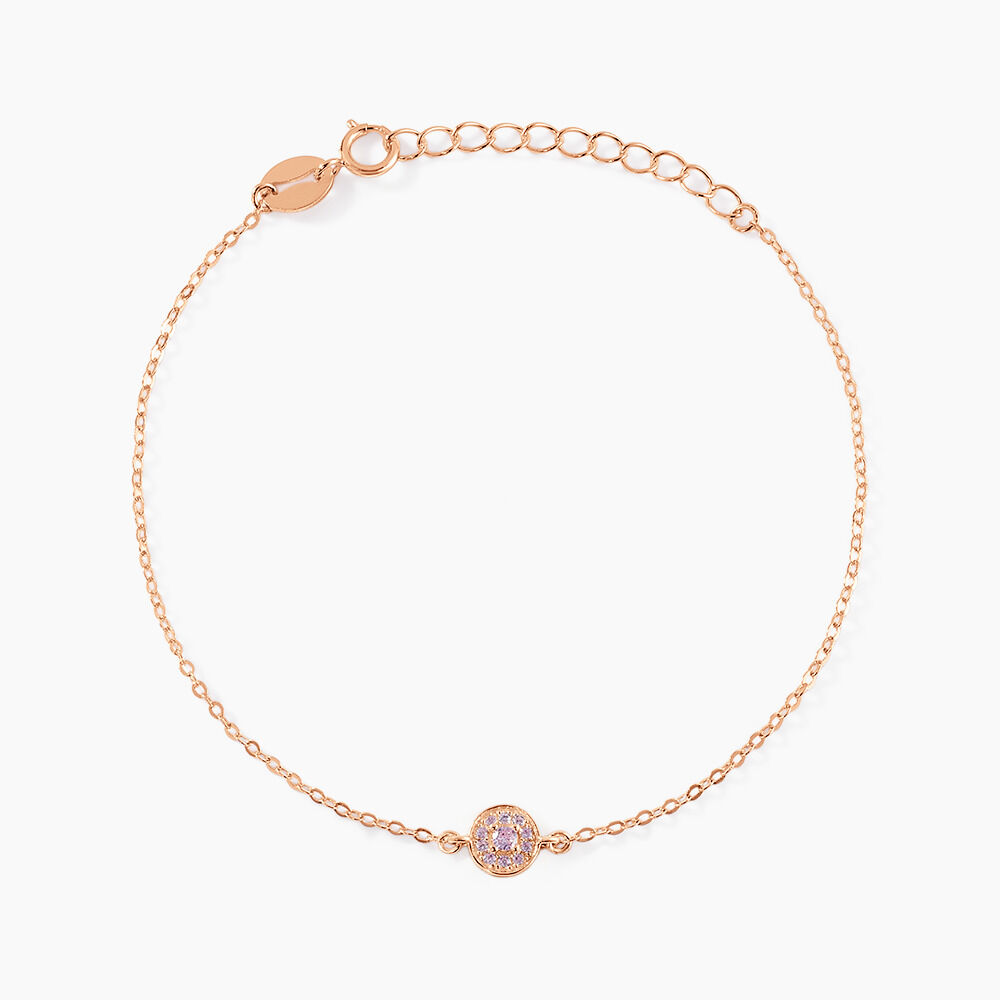 Bracelet Auxana Argent Rose Oxyde De Zirconium - Bracelets fantaisie Femme | Marc Orian