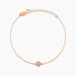 Bracelet Auxana Argent Rose Oxyde De Zirconium - Bracelets fantaisie Femme | Marc Orian
