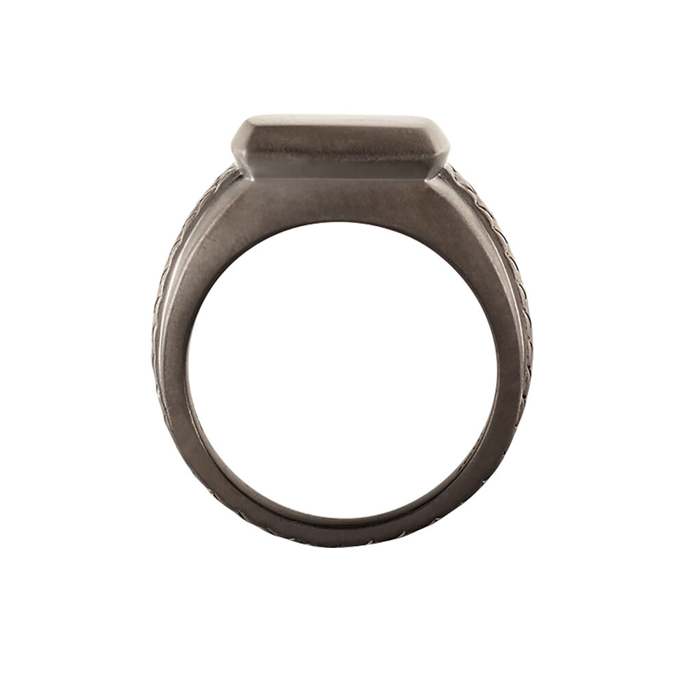 Bague Argent Noir - Bagues grosses Homme | Marc Orian