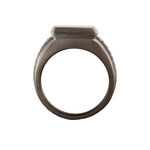 Bague Argent Noir - Bagues grosses Homme | Marc Orian