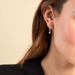 Cr&eacute;oles Evasion Argent Blanc Oxyde De Zirconium - Boucles d'oreilles pampille Femme | Marc Orian