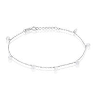 Bracelet Argent Collie Argent Blanc Oxyde